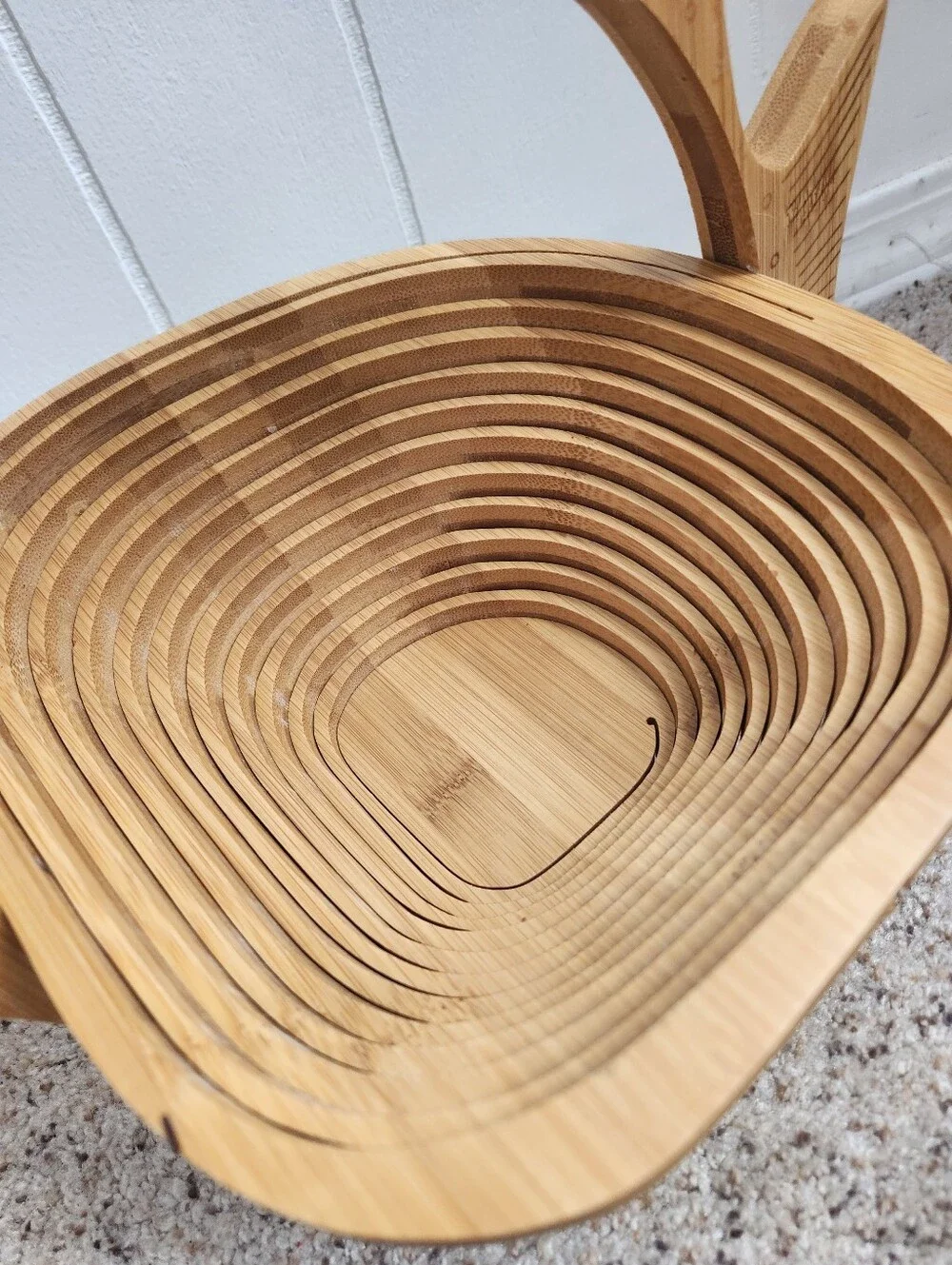 Vintage Fish-Shaped Wooden Basket
